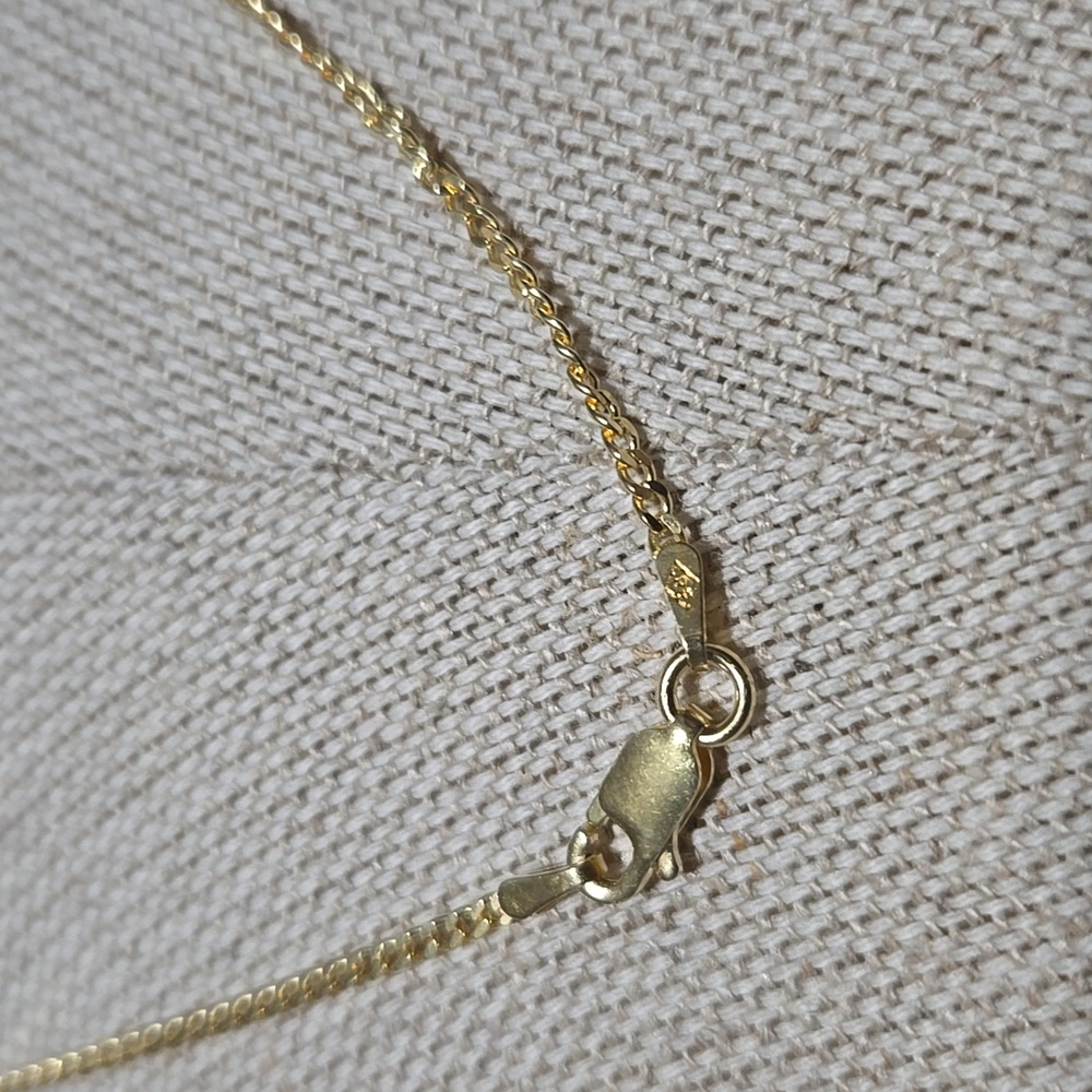18k Gold Over SS925 Cuban Link Necklace - Picture 5 of 8